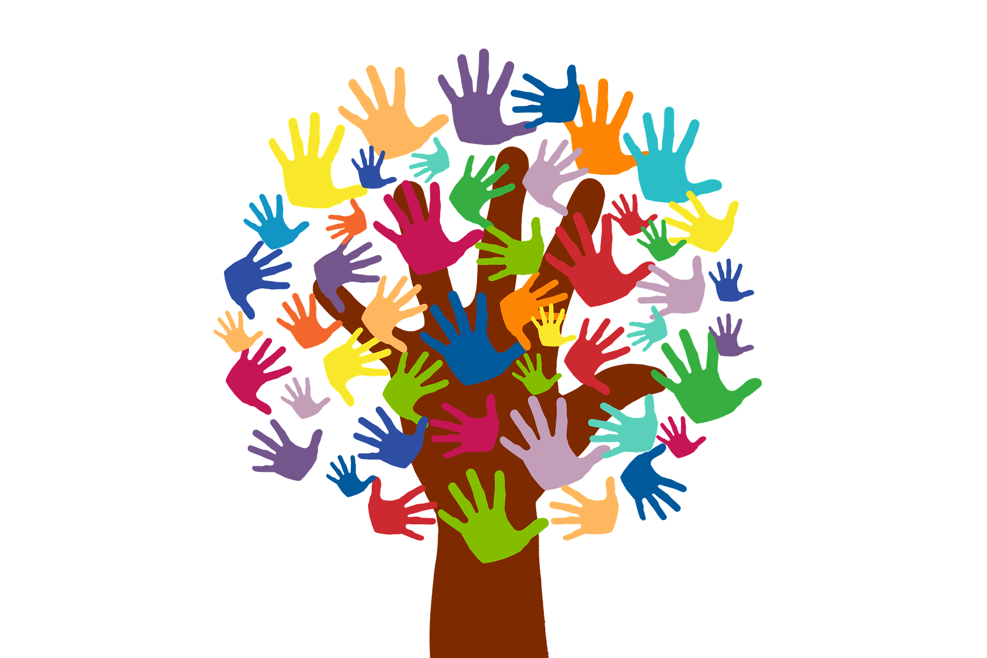 Illustration "Freiwillige Hände"